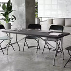 Flash Furniture 6-Foot Bi-Fold Plastic Folding Table