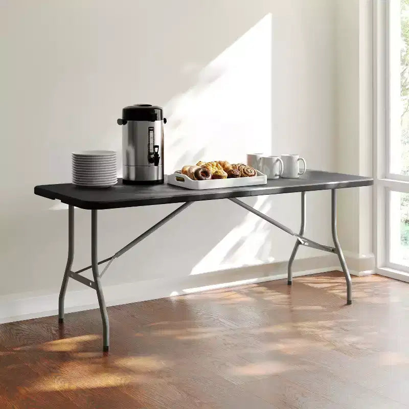 Flash Furniture 6-Foot Bi-Fold Plastic Folding Table