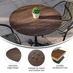 Flash Furniture Acadia TopGuard HPL Wrapped Tabletop, Seamless Edge, Scratch & Stain Resistant, Commercial Grade