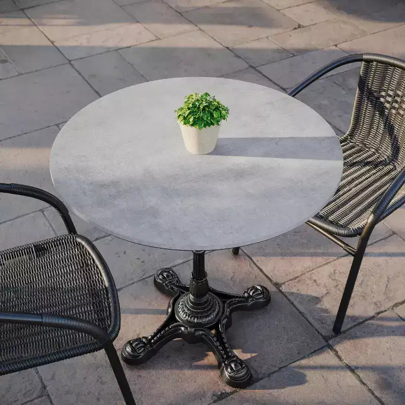 Flash Furniture Acadia TopGuard HPL Wrapped Tabletop, Seamless Edge, Scratch & Stain Resistant, Commercial Grade