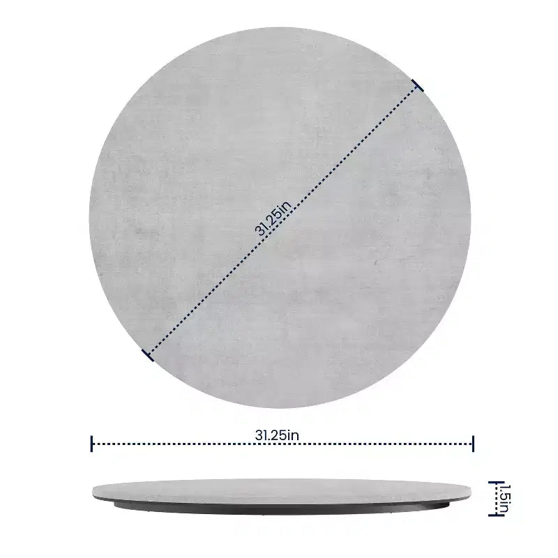 Flash Furniture Acadia TopGuard HPL Wrapped Tabletop, Seamless Edge, Scratch & Stain Resistant, Commercial Grade
