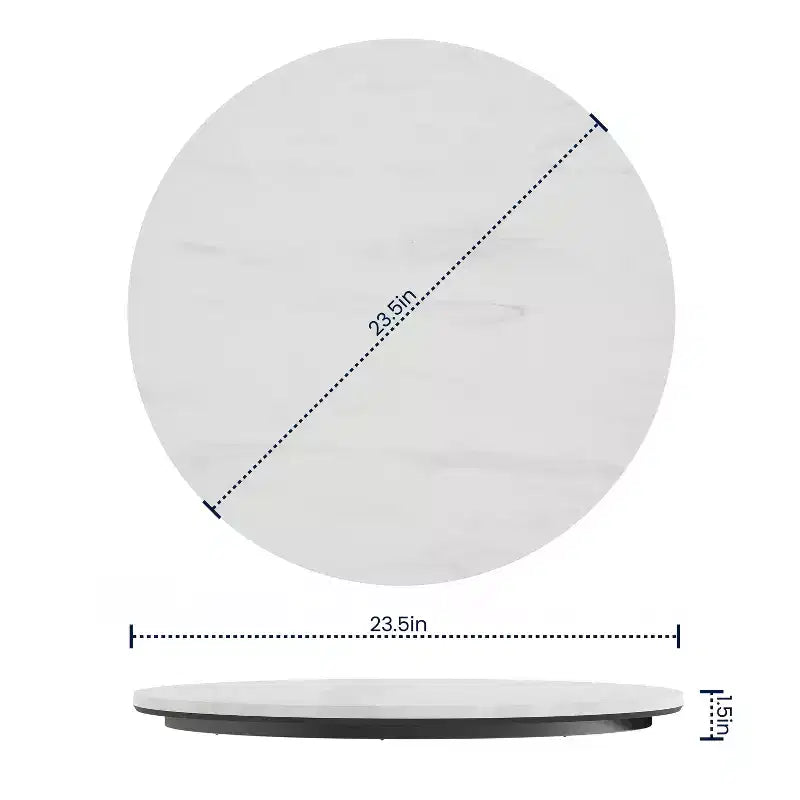 Flash Furniture Acadia TopGuard HPL Wrapped Tabletop, Seamless Edge, Scratch & Stain Resistant, Commercial Grade