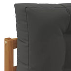 vidaXL Outdoor Sofa Set with Cushion 2 Piece Natural and Anthracite