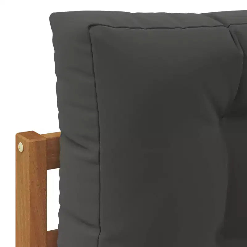 vidaXL Outdoor Sofa Set with Cushion 2 Piece Natural and Anthracite