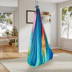 Sensory Swing- 55 x 59 Dual-Layer Therapy Swing for Autism, ADHD Sensory Needs, Calming Hug Effect, 360 Swivel, Indoor/Outdoor Use