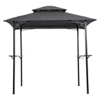 Clihome 8x5 FT Double Layer BBQ Gazebo Replacement Canopy Top
