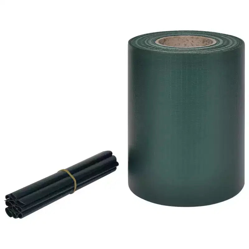 vidaXL Garden Privacy Screens 2 pcs Dark gray 1377.9 x 7.5 PVC - Green 2755.9 x 7.5 1