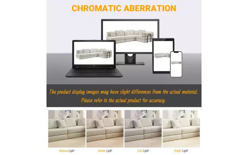 MooxvMoo 118.2 Modular L-Shaped Sectional Sofa Set, 118.2 Inch Oversized Couch with 6 Pillows, Upholstered Floor Sofa, Light Gray