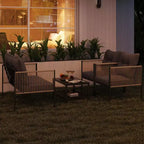 Costway 4/8 PCS Patio Furniture Set PE Rattan Conversation Sofa Set with Thick Cushions