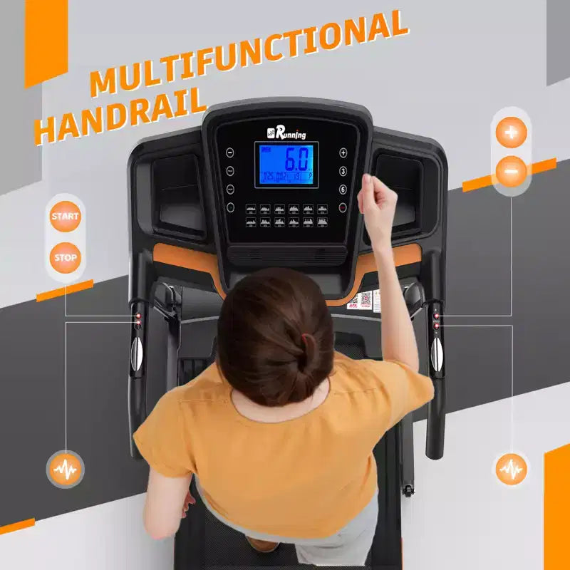 GDFStudio Velocity Folding Treadmill with LED Display and Manual Incline