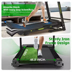 GDFStudio Velocity Folding Treadmill with LED Display and Manual Incline