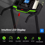 GDFStudio Velocity Folding Treadmill with LED Display and Manual Incline
