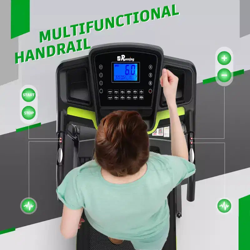 GDFStudio Velocity Folding Treadmill with LED Display and Manual Incline