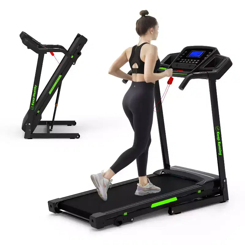 GDFStudio Velocity Folding Treadmill with LED Display and Manual Incline