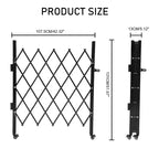 Foldable Security Gate with Universal Wheels, Expanding Fence 360Rolling Barricade Gate, Courtyard Garden Garade Yard