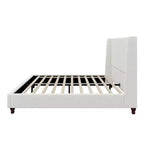 Christopher Knight Home Johnny Modern Boucle Upholstered Platform Bed with Wingback Headboard