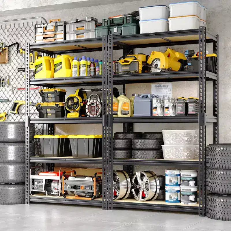 40x20x72 Heavy Duty Garage Storage Shelves, 5-Level Adjustable Steel Shelving Rack,2500 lb Capacity Utility Organizer