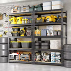 40x20x72 Heavy Duty Garage Storage Shelves, 5-Level Adjustable Steel Shelving Rack,2500 lb Capacity Utility Organizer