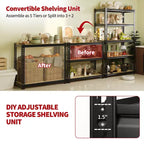 40x20x72 Heavy Duty Garage Storage Shelves, 5-Level Adjustable Steel Shelving Rack,2500 lb Capacity Utility Organizer