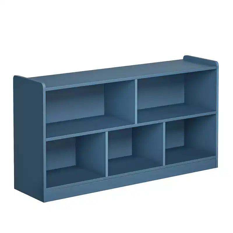 Wooden Kids Storage Cabinet with 5 Sections, Montessori Bookshelf and Toy Organizer for Nursery, Playroom, Classroom & Bedroom