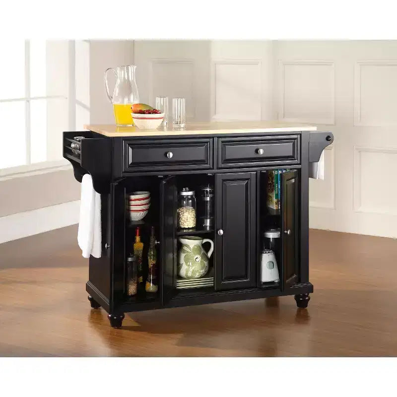 HomeStock with Door and Shelves Kitchen Islands