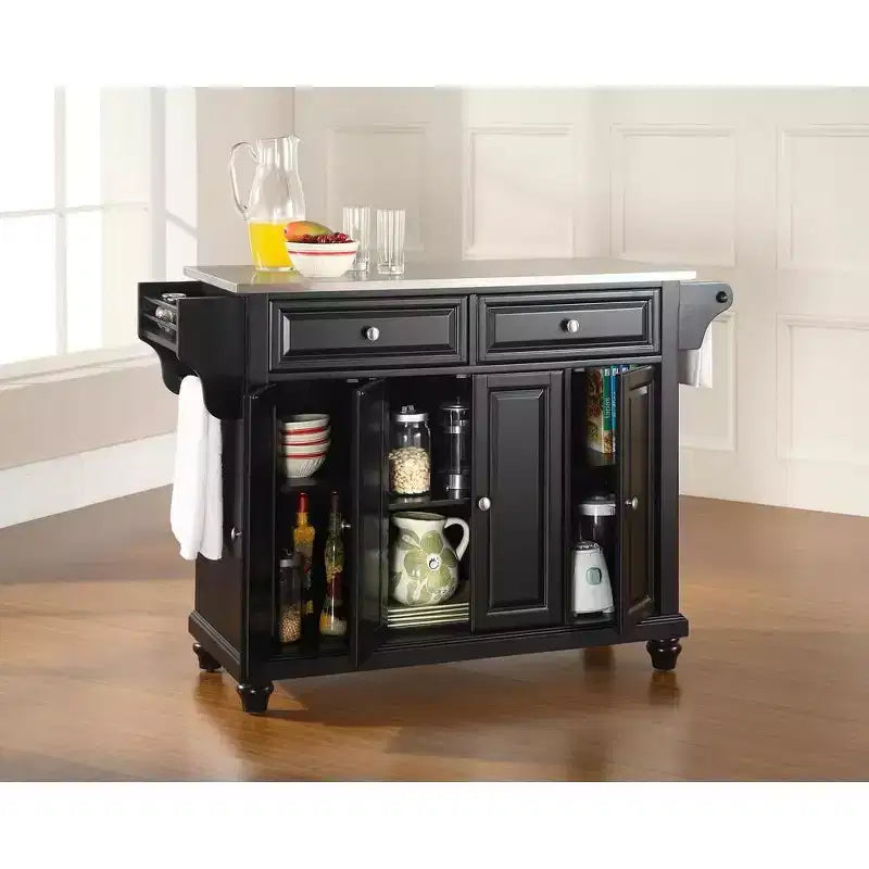 HomeStock with Door and Shelves Kitchen Islands