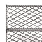vidaXL Raised Bed Grey Poly Rattan, Plastic 32.7x11.8x51.2 in Planters