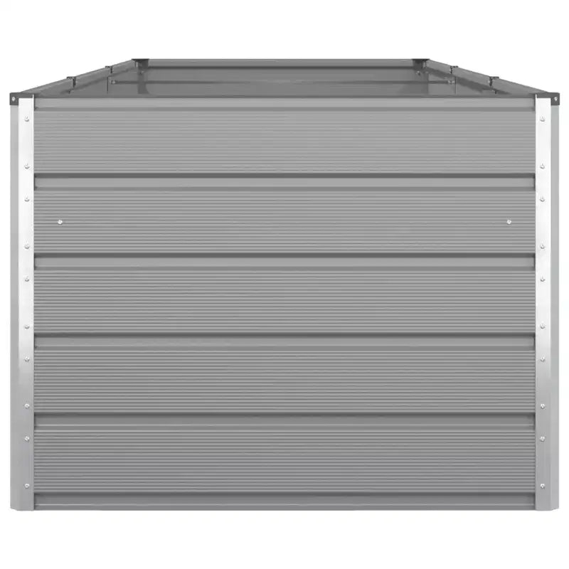 vidaXL Planter Light Grey 195 x 100 x 45 cm Galvanised Steel