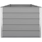 vidaXL Planter Light Grey 195 x 100 x 45 cm Galvanised Steel
