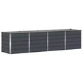 vidaXL Planter Anthracite 240 x 80 x 75 cm Steel