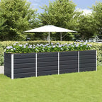 vidaXL Planter Anthracite 240 x 80 x 75 cm Steel