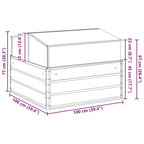 vidaXL Planter Anthracite 39.37 x 39.37 x 30.31 in Galvanised Steel