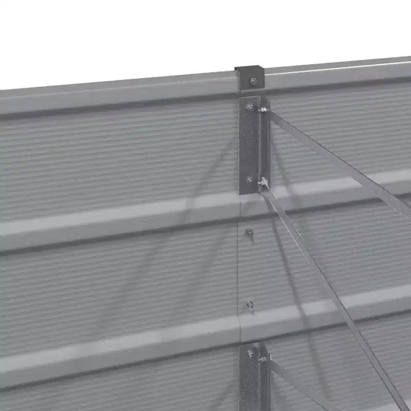 vidaXL Planter Light Grey 480 x 50 x 45 cm Galvanised Steel