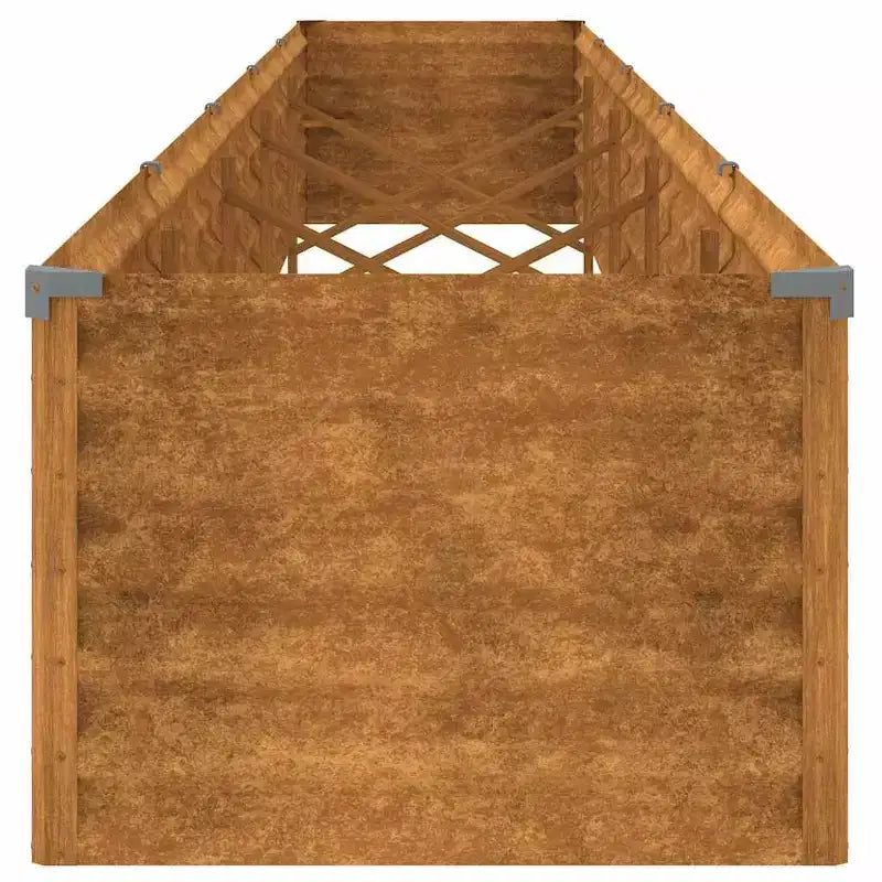 vidaXL Garden Raised Bed Rusty Corten Steel Large Decorative Inlays