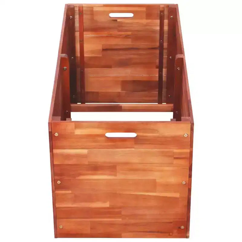 vidaXL Raised Bed Natural Acacia Acacia Wood 39.4 x 19.7 x 19.7 in