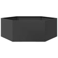 vidaXL Garden Planter Black Steel Large Durable Garden Planter