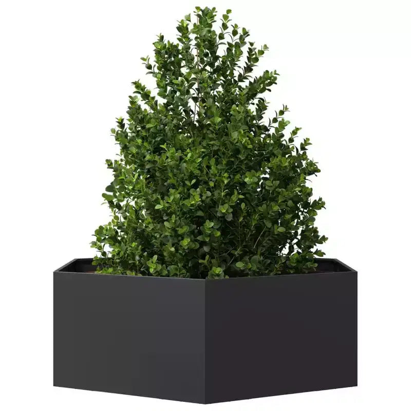 vidaXL Garden Planter Black Steel Large Durable Garden Planter