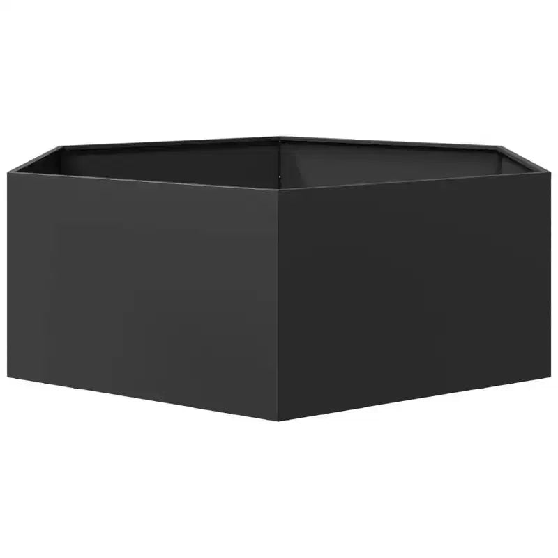 vidaXL Garden Planter Black Steel Large Durable Garden Planter