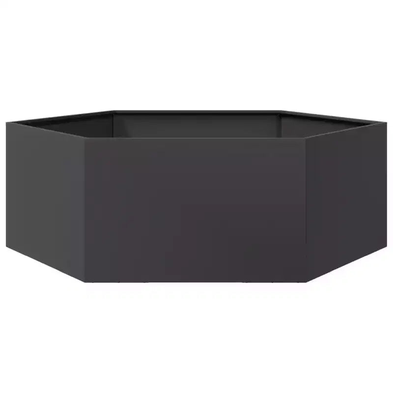 vidaXL Garden Planter Black Steel Large Durable Garden Planter