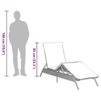 vidaXL Patio Sun Lounger Poly Rattan Standard Size