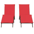 vidaXL Patio Sun Lounger Poly Rattan Standard Size