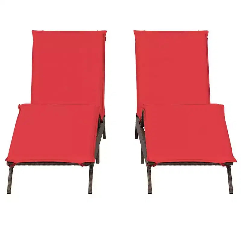 vidaXL Patio Sun Lounger Poly Rattan Standard Size