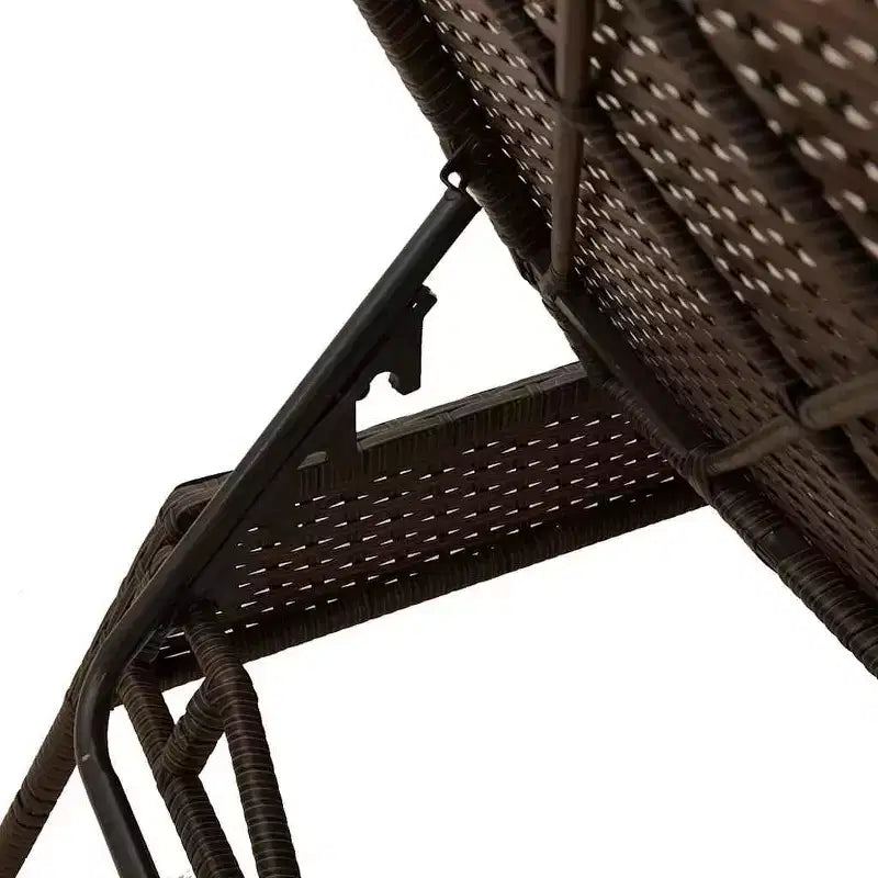vidaXL Patio Sun Lounger Poly Rattan Standard Size