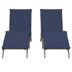vidaXL Patio Sun Lounger Poly Rattan Standard Size