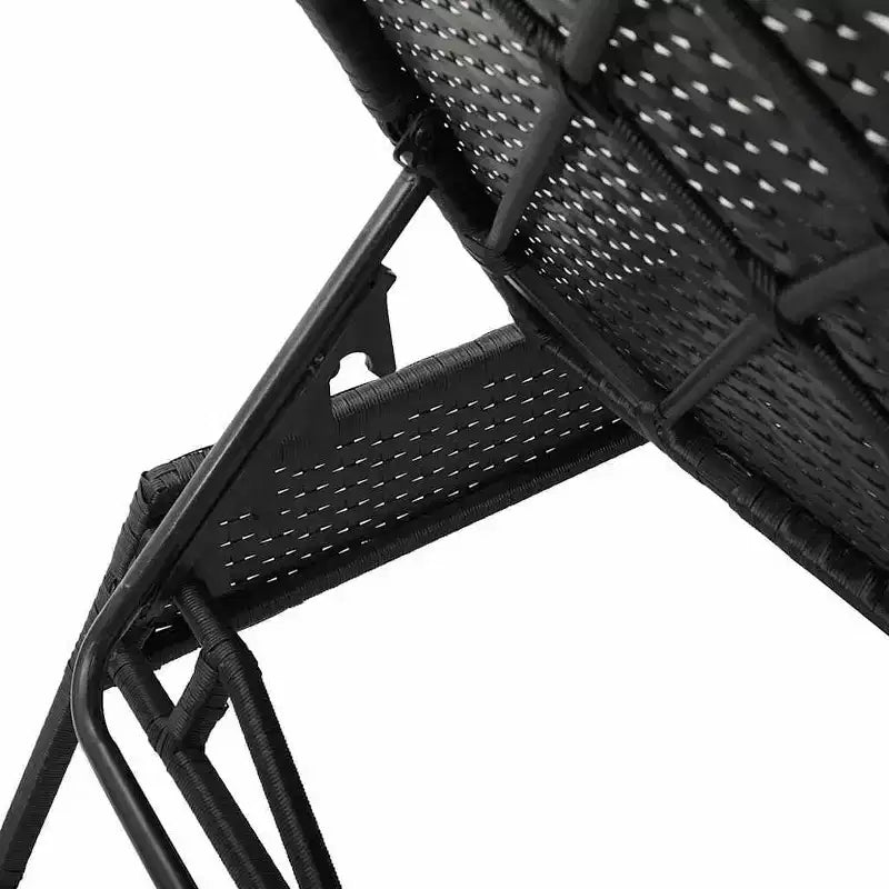 vidaXL Patio Sun Lounger Poly Rattan Standard Size
