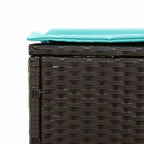vidaXL Patio Sun Lounger Set PE rattan Extra Long Removable Covers