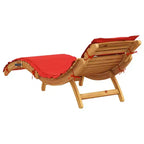 vidaXL Sun lounger21.65 x 72.44 x 25.20 in Solid Acacia Wood
