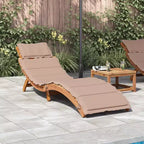 vidaXL Sun lounger21.65 x 72.44 x 25.20 in Solid Acacia Wood