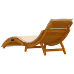vidaXL Sun lounger21.65 x 72.44 x 25.20 in Solid Acacia Wood
