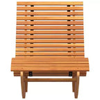 vidaXL Lounger 2 pcs Brown 60.63 x 23.62 x 29.13 in Solid Acacia Wood